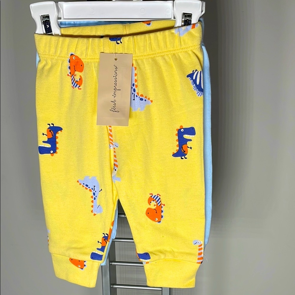 First Impressions Kids Leggings - Yellow and Blue